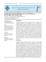 SỰ PHÁT TRIỂN TUYẾN SINH DỤC VÀ MÙA VỤ SINH SẢN CỦA VẸM VÀNG LIMNOPERNA FORTUNEI BÁM TRÊN ỐC GẠO Ở CỒN PHÚ ĐA, HUYỆN CHỢ LÁCH, TỈNH BẾN TRE doc