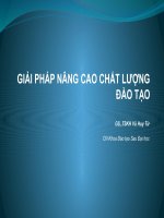 GIẢI PHÁP NÂNG CAO CHẤT LƯỢNG ĐÀO TẠO pptx