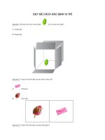 DẠY BÉ CÁCH XÁC ĐỊNH VỊ TRÍ potx