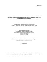 Ele ctricity Use d by Office Equipment and Netw ork Equipment in the U.S.: Detailed Report and A ppendices ppt