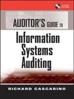 auditor's guide to information systems auditing