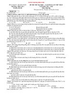 SỞ G D & Đ T QUẢNG NGÃI TRƯỜNG THPT SỐ 1 NGHĨA HÀNH ĐỀ THI THỬ ĐẠI HỌC – CAO ĐẲNG LẦN THỨ NHẤT NĂM HỌC 2012 – 2013 ppt