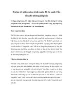 Hướng tới những công trình xanh, đô thị xanh: Cần đồng bộ những giải pháp pptx