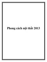Phong cách nội thất 2013 potx