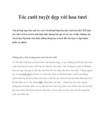 Tóc cưới tuyệt đẹp với hoa tươi ppt