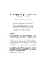 NLP Techniques for Term Extraction and Ontology Population docx