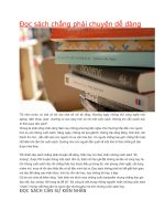 đọc sách chẳng phải chuyện dễ dàng