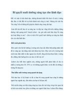 Bí quyết nuôi dưỡng sáng tạo cho lãnh đạo potx