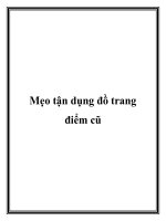 Mẹo tận dụng đồ trang điểm cũ pot