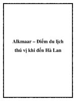 Alkmaar – Điểm du lịch thú vị khi đến Hà Lan doc