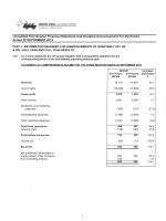 UNAUDITED FIRST QUARTER FINANCIAL STATEMENT AND DIVIDEND ANNOUNCEMENT FOR THE PERIOD ENDED docx
