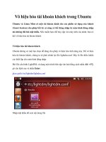 Vô hiệu hóa tài khoản khách trong Ubuntu ppt