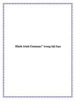 Hành trình Emmaus” trong hội họa potx