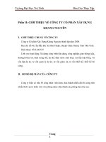 BÁO CÁO THỰC TẬP CÔNG TY CỔ PHẦN XÂY DỰNG KHANG NGUYÊN ppt