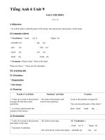 Tiếng Anh 6 Unit 9