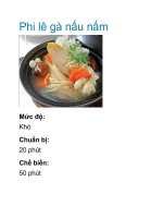 Phi lê gà nấu nấm pdf