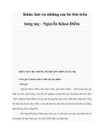 Khúc hát ru những em bé lớn trên lưng mẹ - Nguyễn Khoa Điềm pot