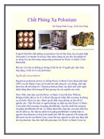 Chất Phóng Xạ Polonium pot
