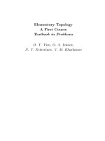 elementary topology a first course  - viro, ivanov