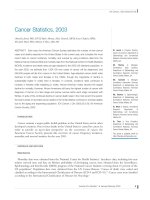 Cancer Statistics, 2003 potx