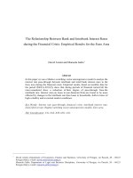 The Relationship Between Bank and Interbank Interest Rates during the Financial Crisis: Empirical Results for the Euro Area pptx
