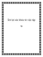 Ích lợi sức khỏe từ việc tập tạ doc