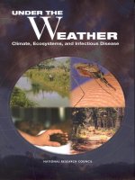 UNDER THE WEATHER CLIMATE, ECOSYSTEMS, AND INFECTIOUS DISEASE pptx