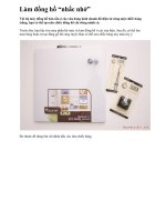 Làm đồng hồ “nhắc nhở” doc