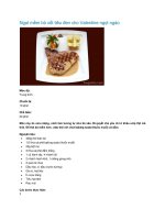 Ngọt mềm bò xốt tiêu đen cho Valentine ngọt ngào doc