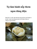 Tự làm bánh nếp thơm ngon đúng điệu pot
