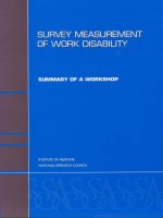 SURVEY MEASUREMENT OF WORK DISABILITY docx