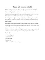 3 món gỏi, nộm rau mùa hè doc