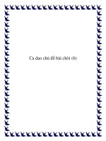 Một số bài ca dao chủ đề bài chòi ppt