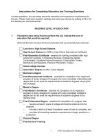 education and training