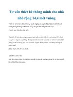 Tư vấn thiết kế thông minh cho nhà nhỏ rộng 14,4 mét vuông pot