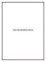 XEM TRANH PHÙNG PHẨM potx