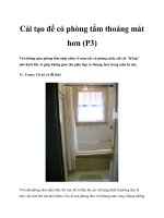 Cải tạo để có phòng tắm thoáng mát hơn (P3) pptx