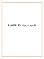 Kỳ thi IELTS: bí quyết học thi pot