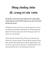 Dùng chuồng chim để...trang trí sân vườn pptx