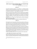 PHÂN LOẠI VĂN BẢN VỚI MÁY HỌC VECTOR HỖ TRỢ VÀ CÂY QUYẾT ĐỊNH pdf