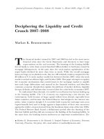 Deciphering the Liquidity and Credit Crunch 2007–2008 doc
