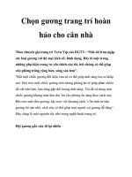 Chọn gương trang trí hoàn hảo cho căn nhà pptx
