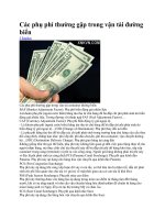 các phụ phí thường gặp trong vận tải đường biển