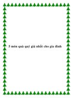 5 món quà quý giá nhất cho gia đình docx