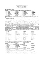 Đề Thi Thử Khối A1, D Anh 2013 - Phần 7 - Đề 3 ppt