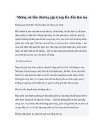 Những sai lầm thường gặp trong lần đầu làm mẹ docx