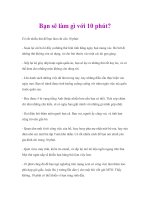 Bạn sẽ làm gì với 10 phút? doc
