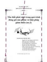 Tổn thất phát sinh trong quá trình đóng gói sản phẩm và biện pháp giảm thiểu (no.2)