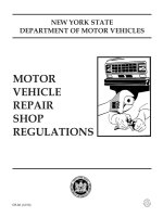 MOTOR VEHICLE REPAIR SHOP REGULATIONS pot