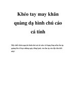 Khéo tay may khăn quàng dạ hình chú cáo cá tính pptx
